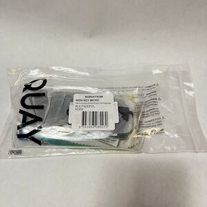 Quay High Key Medium (Micro) Polarized Sunglasses Black Fade Aviators